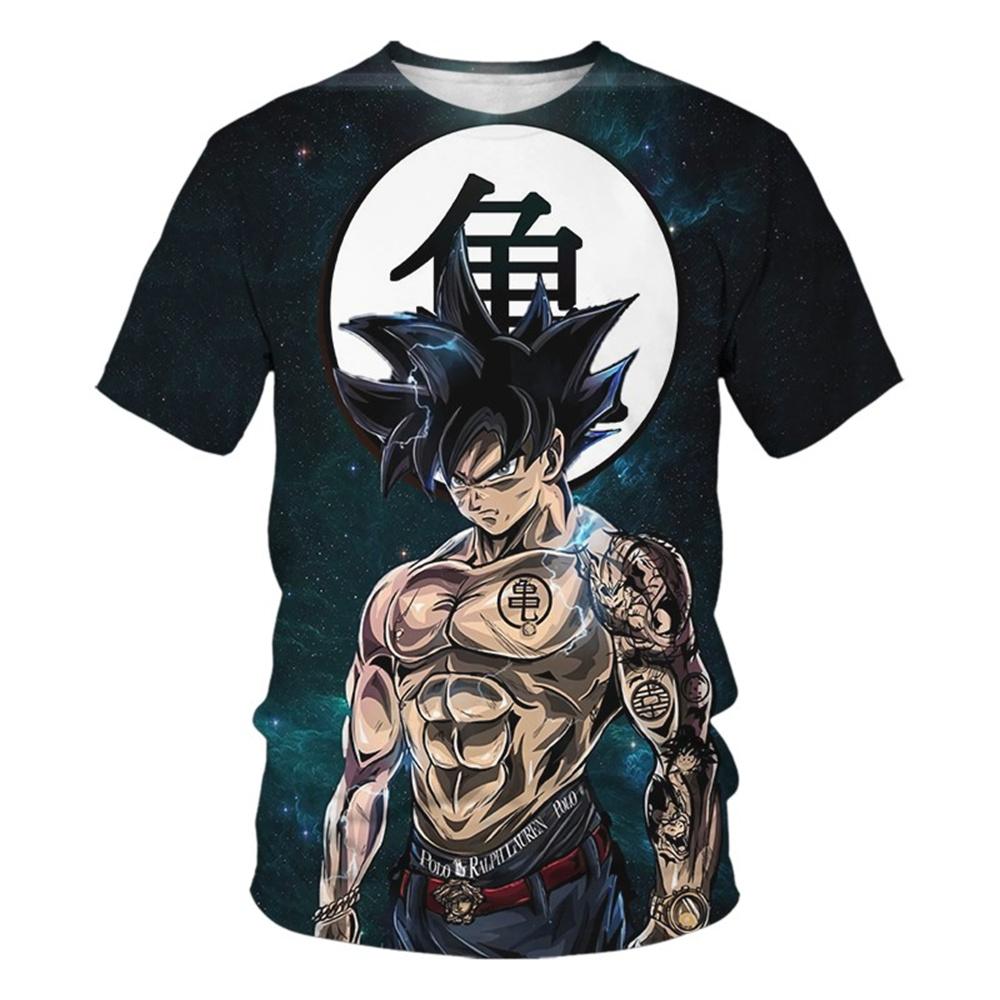 Kids Clothes Anime Dragon Ball Boy Girls Tshirt T-shirt Goku 3D Printed Short Sleeve Harajuku Men Tops Tees Boys Girls Clothing