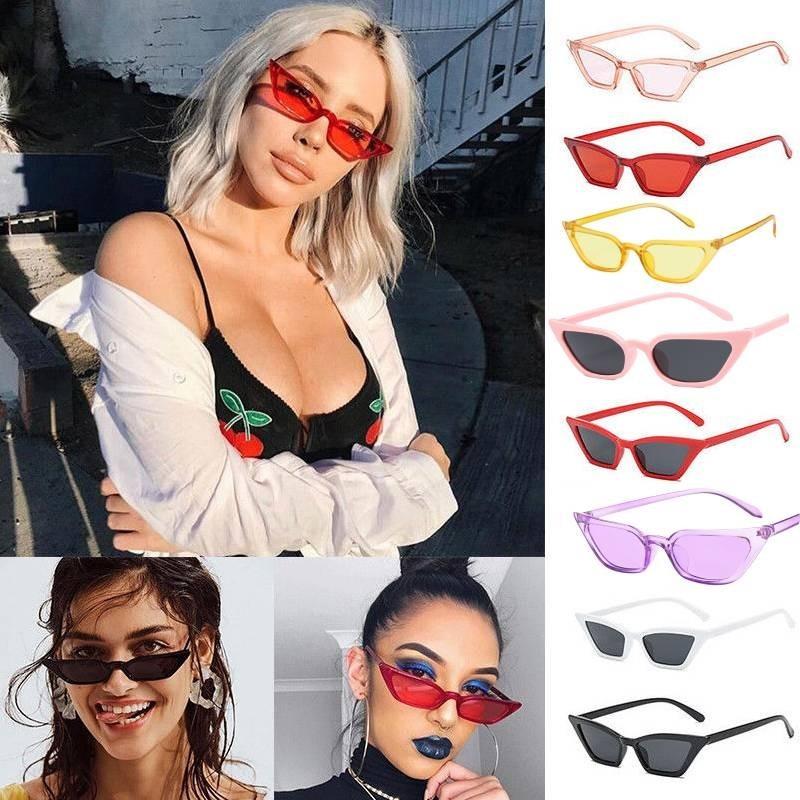 Trendy Women Cat Eye Design Sunglasses With Retro Small Eyeglass And Uv Protection
