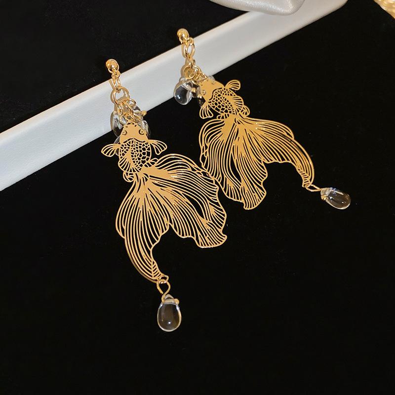 Серьги-подвески с геометрическим ажурным круглым кулоном 'Серебряная игла' в европейском и американском преувеличенном стиле для женщин.