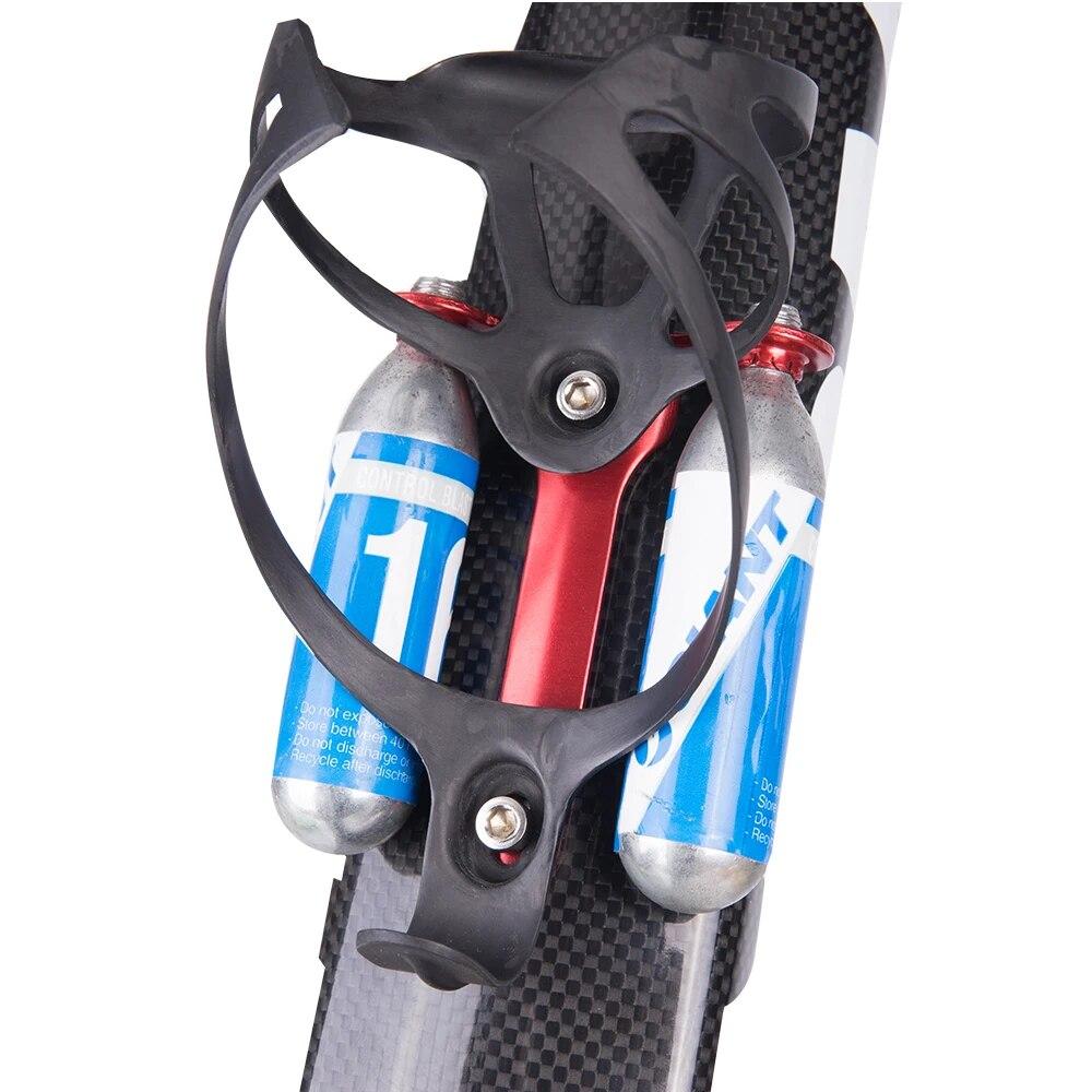 ZTTO CO2 Cartridge Holder Bottle Cage Mount Bracket Hold 2 X Control Blast Air Cartridges for Road Bike Water Bicycle Part 6