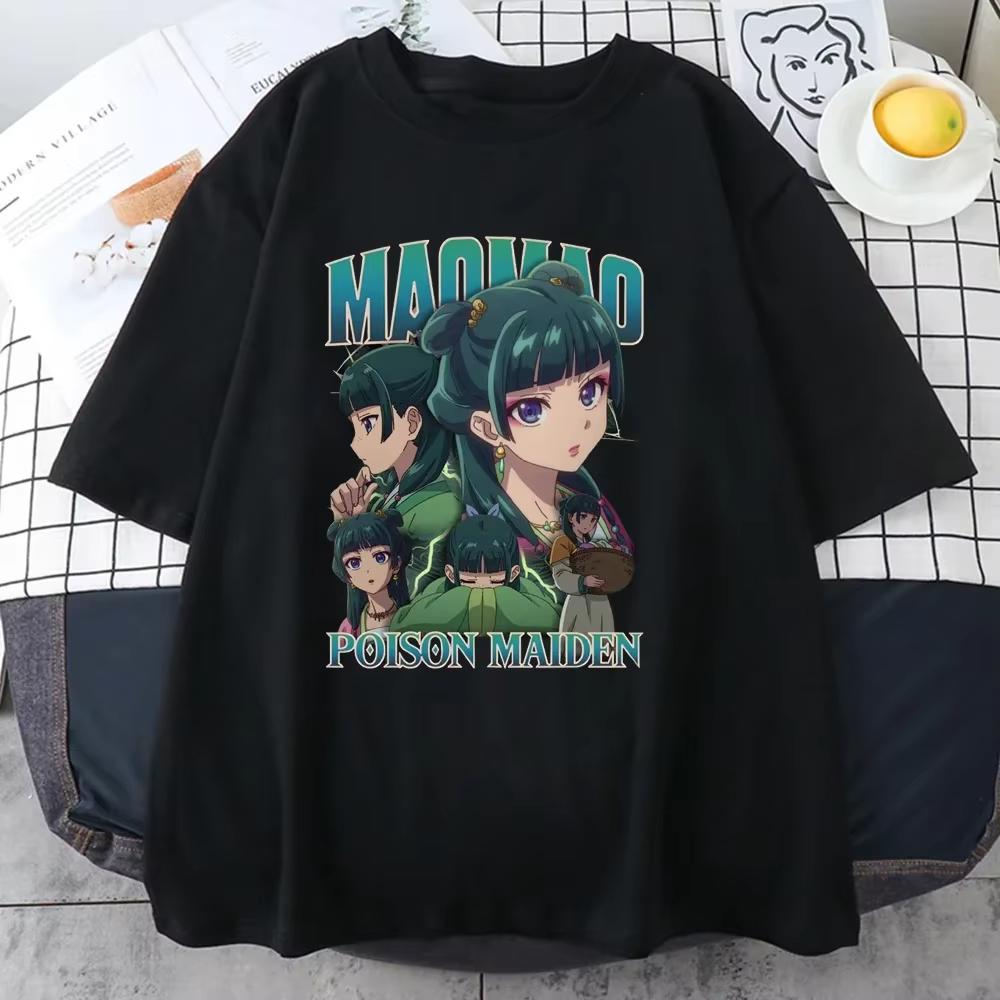 2025 New The Apothecary Diaries Printed T-shirt Women's Personalized Summer Shirt Casual Anime Harajuku Women Graphic T Shirts