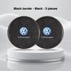 2Pcs Alloy Leather Car Coaster For Volkswagen GTI Golf Polo 6 7 Passat VW CC Tiguan T-ROC Water Cup Mat Anti-slip Pad Accessorie zj1