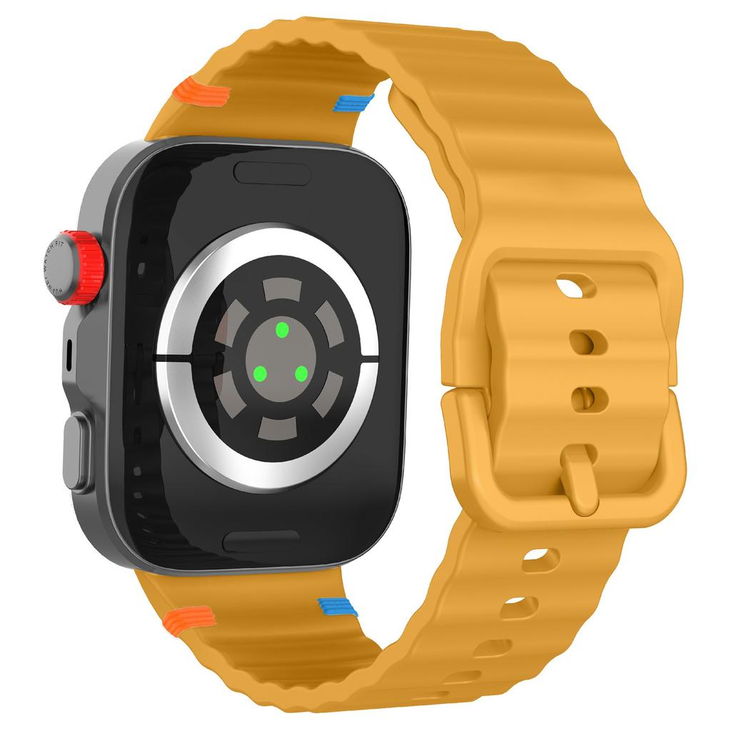 Silicone Watch Strap for Huawei Watch Fit 4 Pro/Fit 4/Fit 3 Wave Stitching Line Design Wrist Band