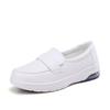 2024 New White Flat-bottomed Comfortable Soft-soled Air Cushion Non-slip Hospital Work Shoes, One-pedal Shallow-mouth Foot Cover Women's Shoes