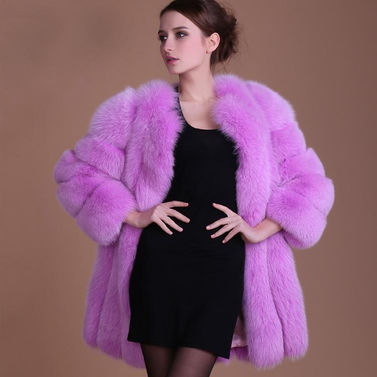 New Fox Fur Imitation Fur Coat Women In Long Temperament Celebrity Fur Fur One Women Winter Ladies Coat