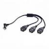 Адаптер-разветвитель USB с чип-контролем для тока 5В3А, обеспечивающий быструю зарядку трех устройств