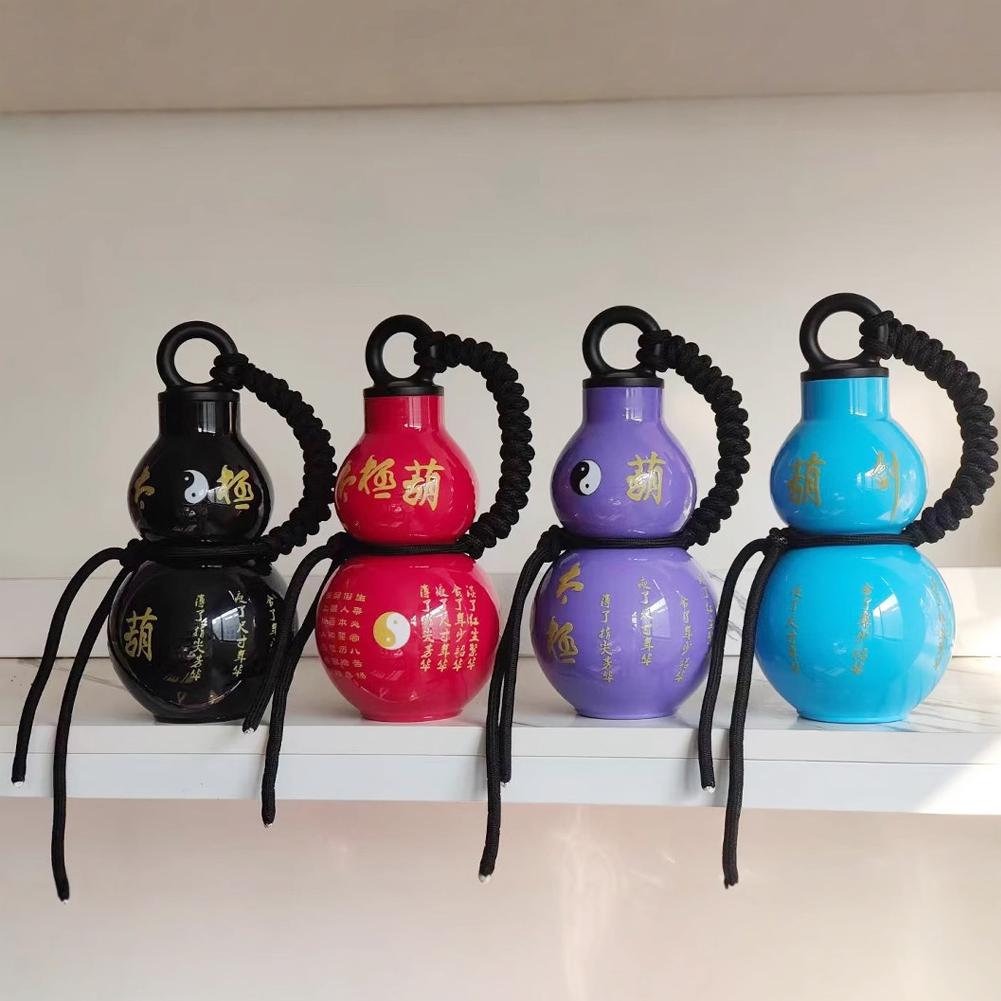 Бутылка для воды в китайском стиле в стиле ретро из тыквы 800 мл, большой спортивный чайник с ремешком и веревкой Vinta C2T3