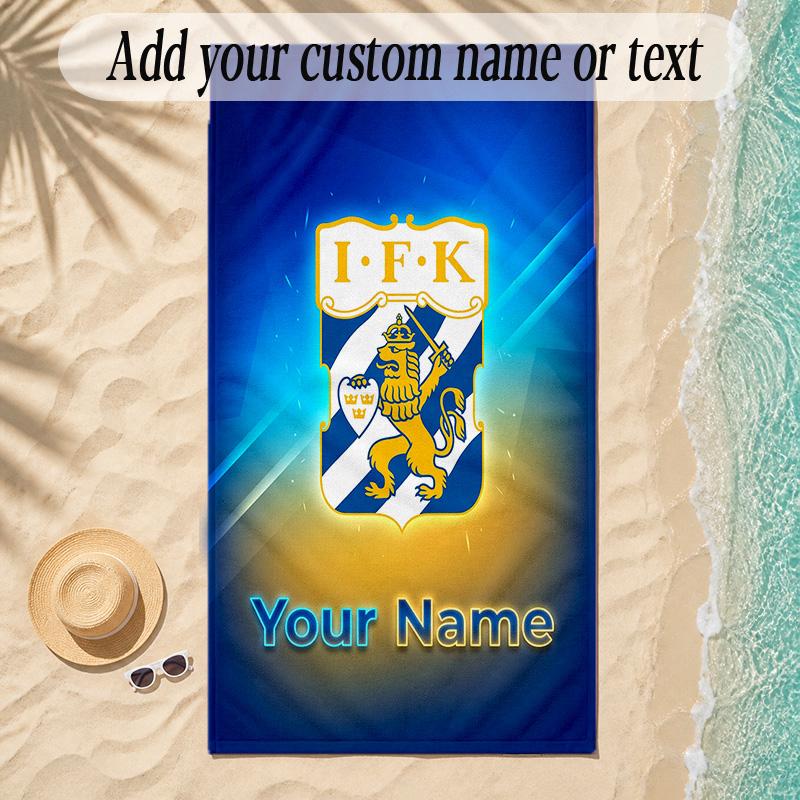 Beach Towelifk göteborg Custom Name Text Personalized Soft Towel for Beach Pool Indoor Home Decor Gift