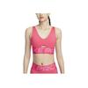 Pro Indy Plunge Comfortable Breathable Stretch Letter Jacquard Sports Bra Women Underwear Daisy-Pink Pink White HF7325-629