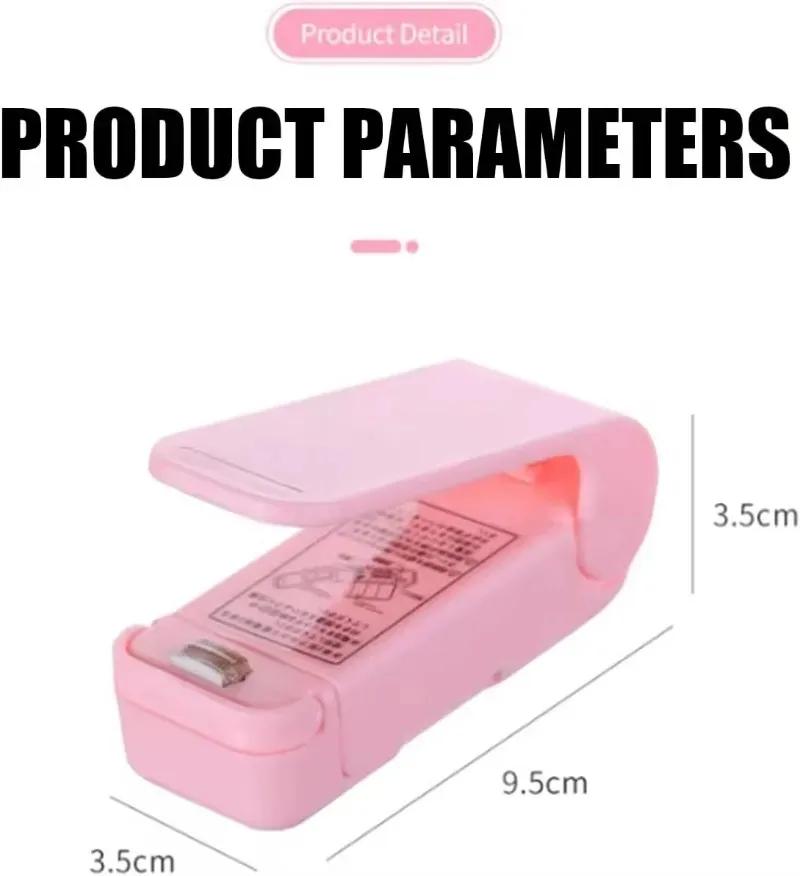 Мини-тепловой пакет, упаковщик для упаковки, портативный пластиковый пакет, зажим для запечатывания, машина для хранения продуктов, уплотнение для закусок, кухонные гаджеты