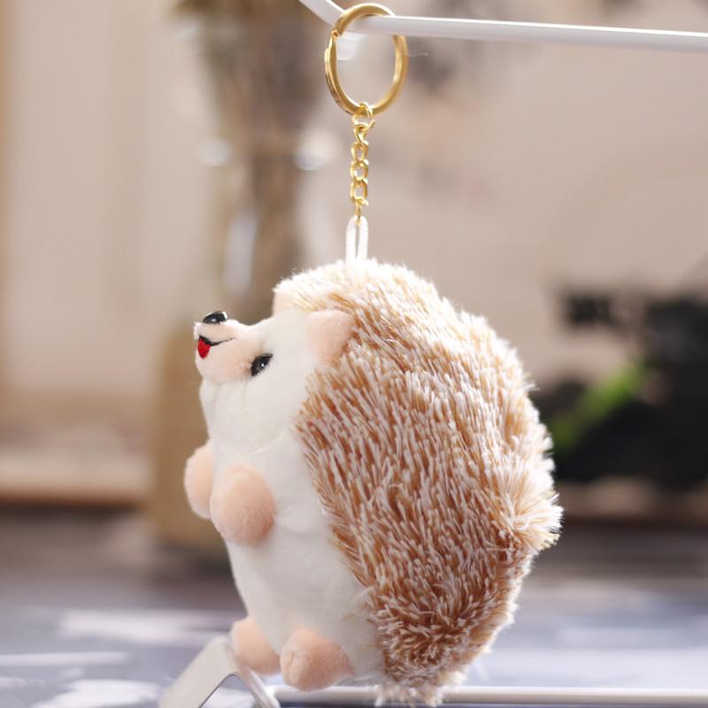 Cute Stuffed Hedgehog Keychain Plush Toy Soft Pp Cotton Small Gift For Kids