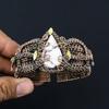 Lovely Howlite Gemstone Handmade Copper Wire Wrap Jewelry Adjustable Bracelet For Her