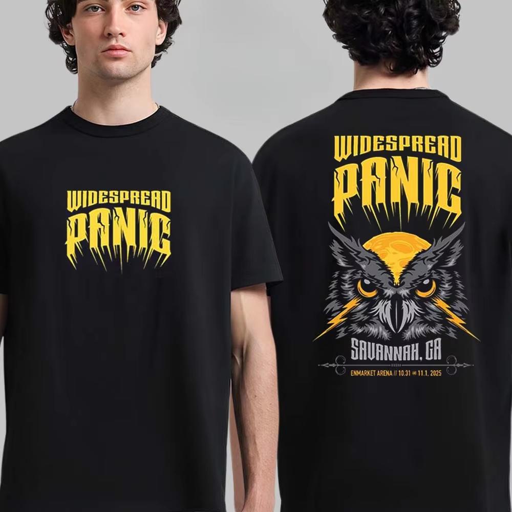 Widespread Panic Sea Dragon Mermaid Print Tee Classic Rock Band Retro Streetwear Casual Unisex Top For Fans