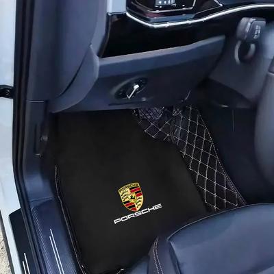 Автомобильные коврики в салон Передние Задние Ковровые Противоскользящие Защитные Накладки Для Panamera Cayenne Taycan 911 718 Macan Carrera-GT 928 968