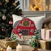 A Festive Barn Pillow CoverSuitable for sofa car bedroom decorative cushion cover pillow cover
