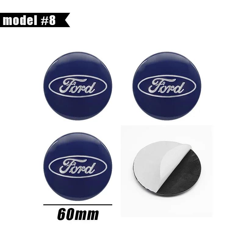 4pcs 56/60/65mm Car Styling Wheel Center Hub Caps Stickers Badge For Ford Focus Fiesta Mondeo Fusion Explorer Escape Edge Kuga DFTGX1