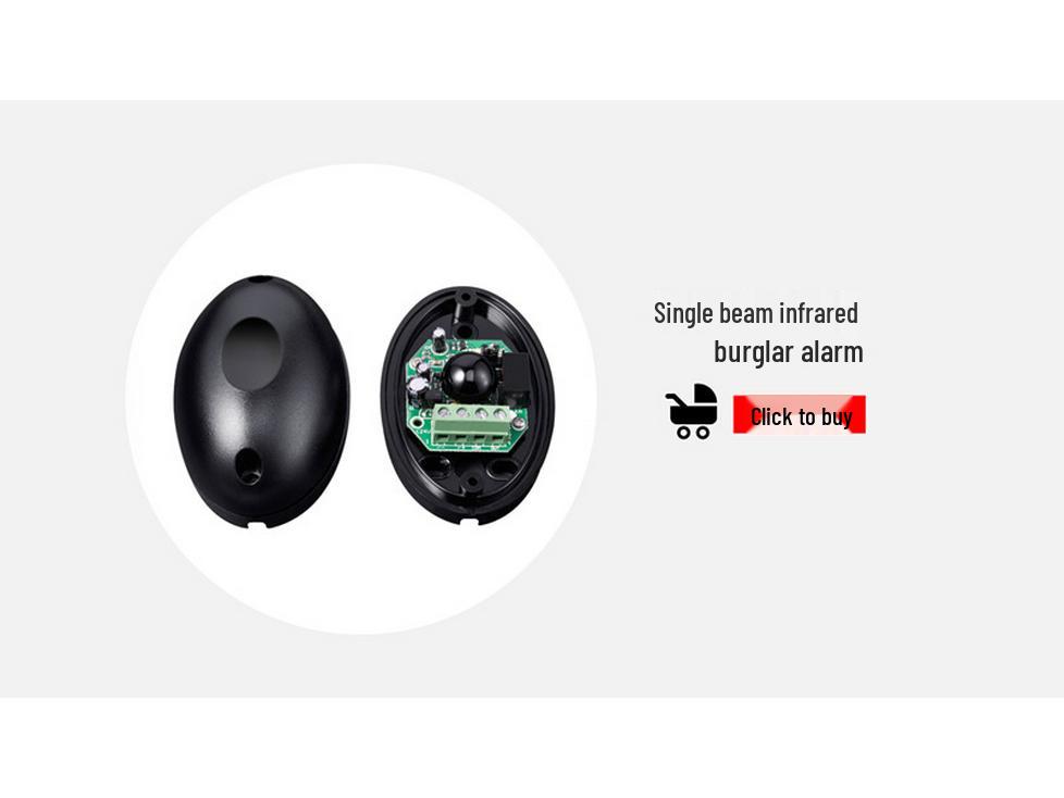 Dual-Beam Infrared Perimeter Alarm - Outdoor Security Anti-Theft Device with Easy Installation