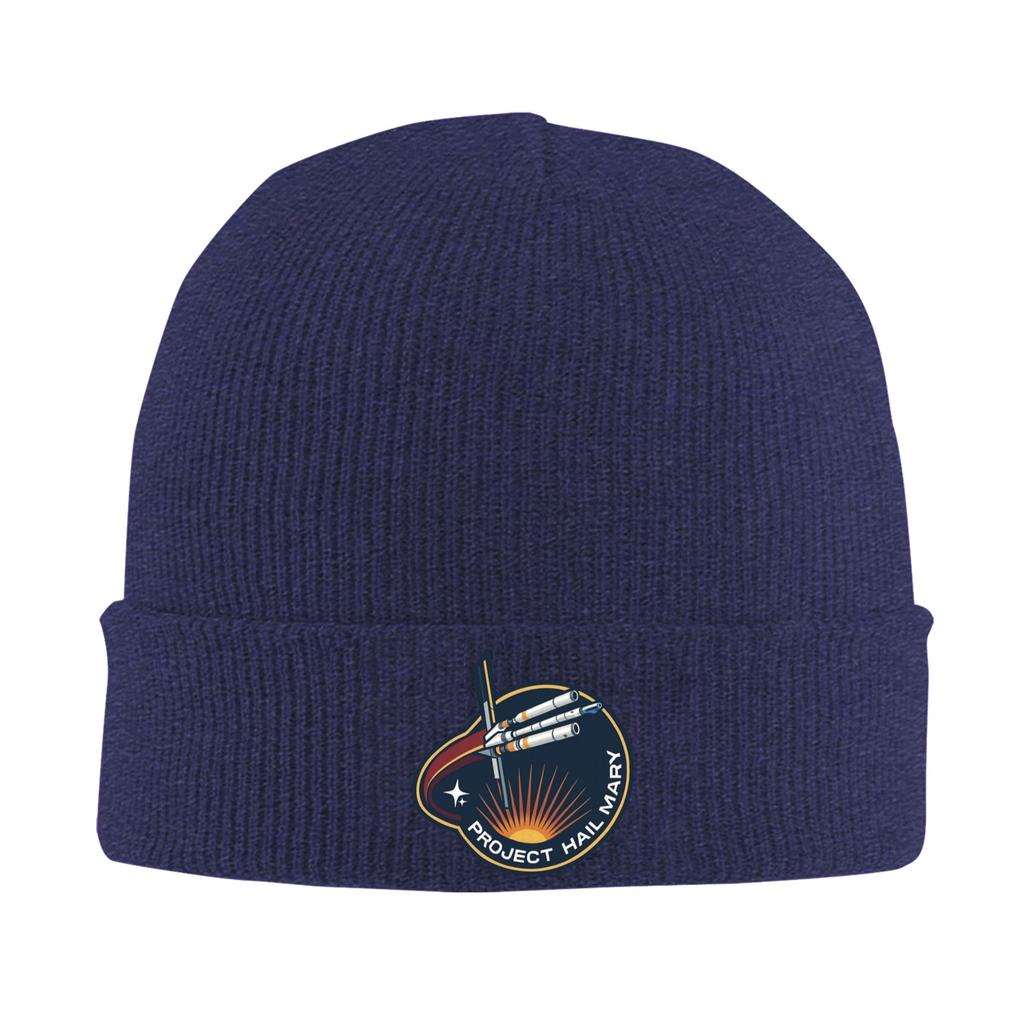 Project Hail Mary Mission Patch Knitted Hat Womens Unisexs Beanie Autumn Winter Hat Crochet Caps