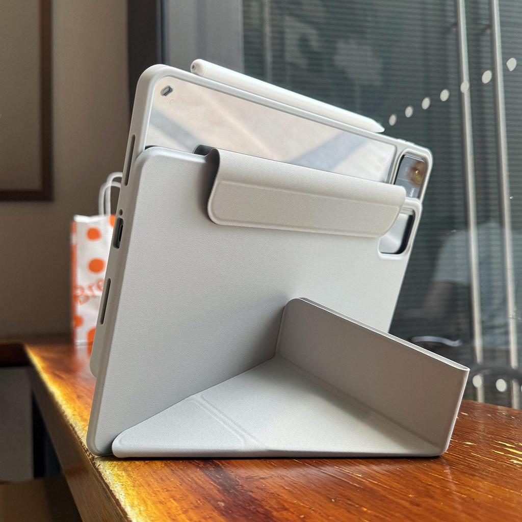 Легкий прозрачный акриловый защитный чехол для iPad 11 (Модель 3Y 2025 года) - Складной, Без слота для ручки, Десятое поколение