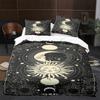 Sun Moon King Queen Duvet Cover Boho Magic Style Bedding Set For Teens Adults Golden Exotic Tribe 2/3pcs Polyester Quilt Cover