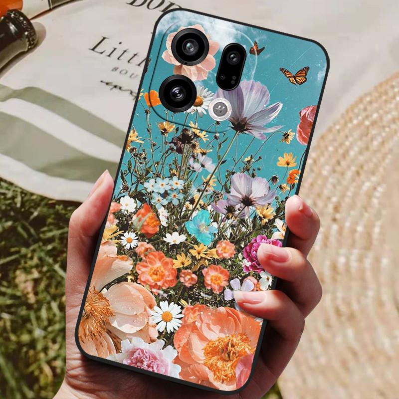 Для чехла Oppo Find X9 Pro Новый Модный Милый Мультяшный Роскошный Мягкий Силиконовый Чехол Для Oppo Find X 9 X9Pro 5G противоударный Funda Coque