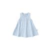 Girl Summer Cotton Sleeveless Dress With Bow Embroidery For Kids Age 3 To 8