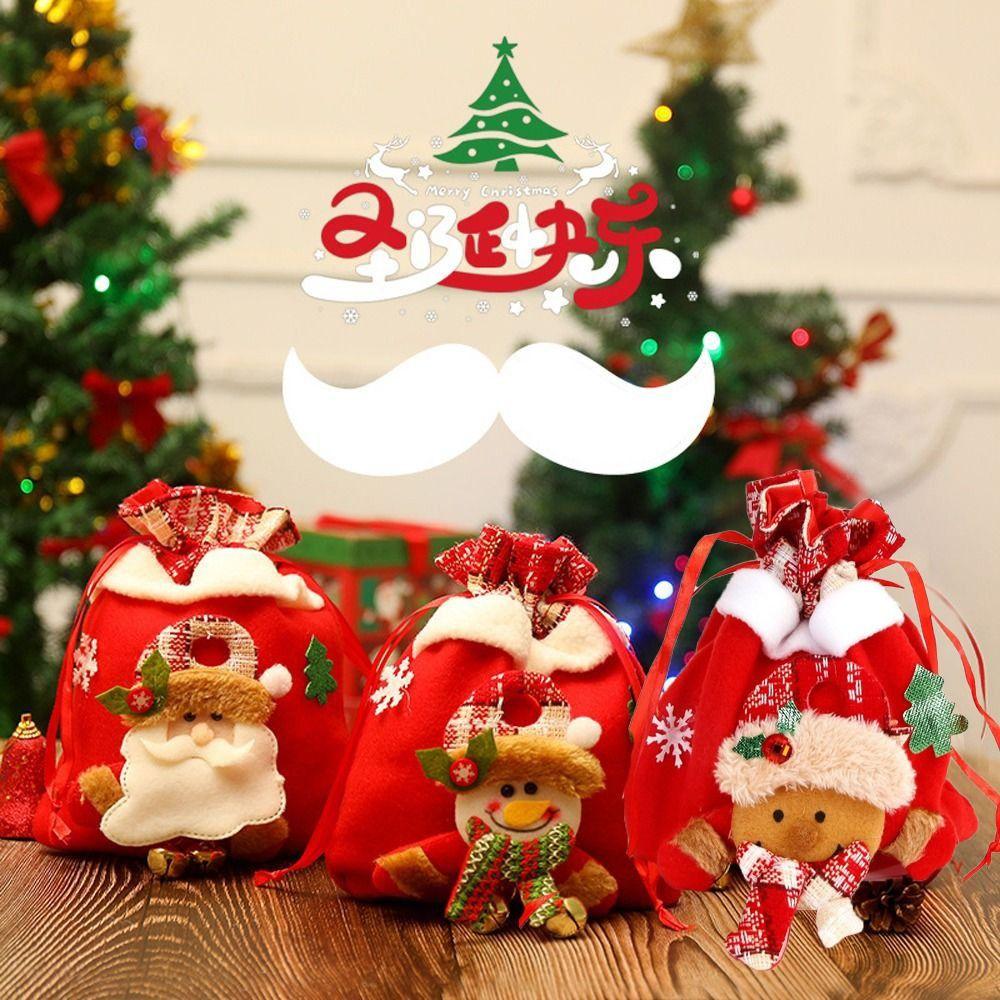 Hanging Bag Snowman Kids Candy Bags Storage Bags Christmas Handbags Christmas Tree Ornaments