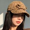 Регулируемая Бейсболка с Леопардовым Принтом и Бантом, Кепка от Солнца в Американском Стиле, Кепка Y2K с Козырьком, Спортивная