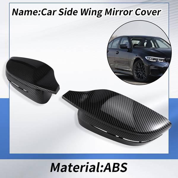 Пара накладок на зеркала для праворульных BMW 3/5/7/8 Серии G20 G21 G28 (320d, 330e, 330i)