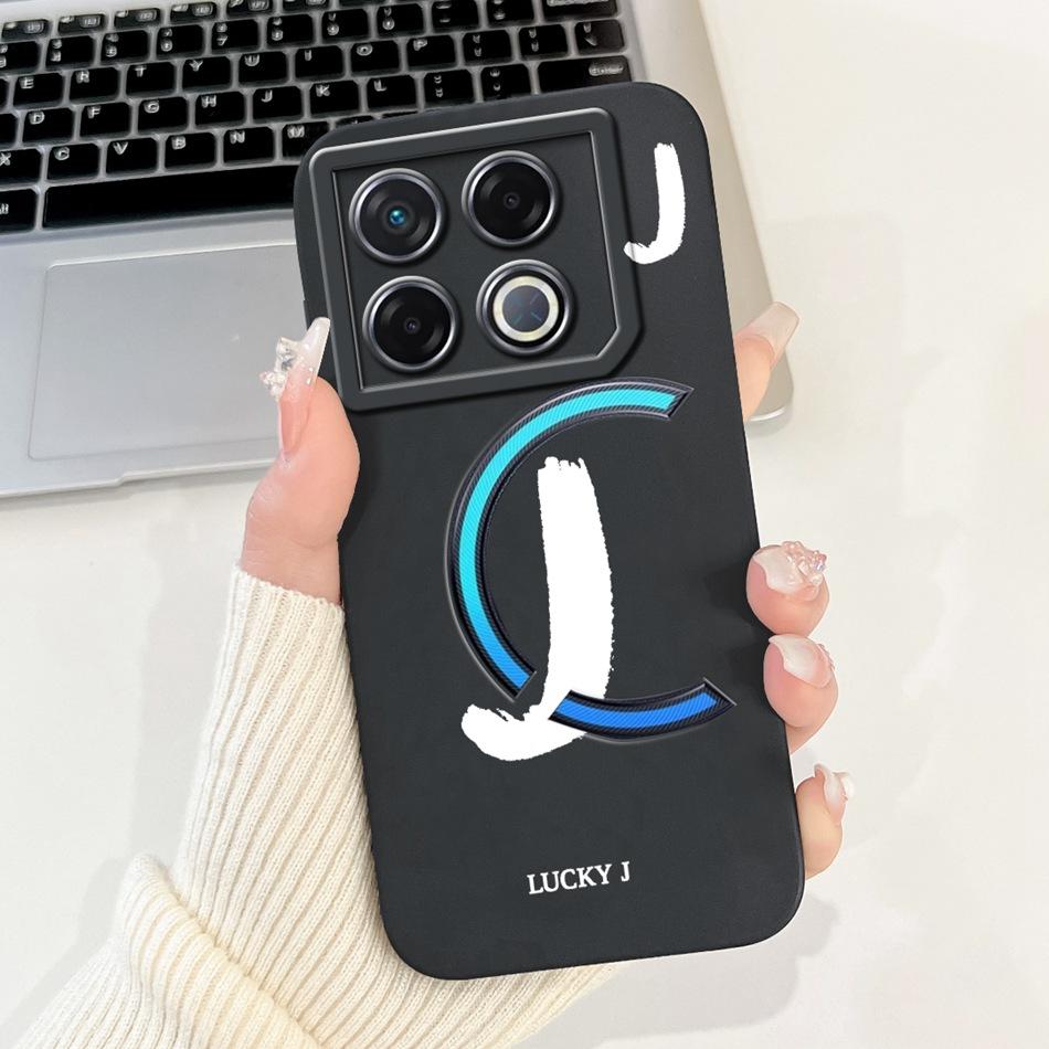 Для Infinix GT 20 Pro X6871 Чехол для телефона с счастливой начальной буквой Для Infinix GT20 Pro 5G Мягкие силиконовые противоударные чехлы
