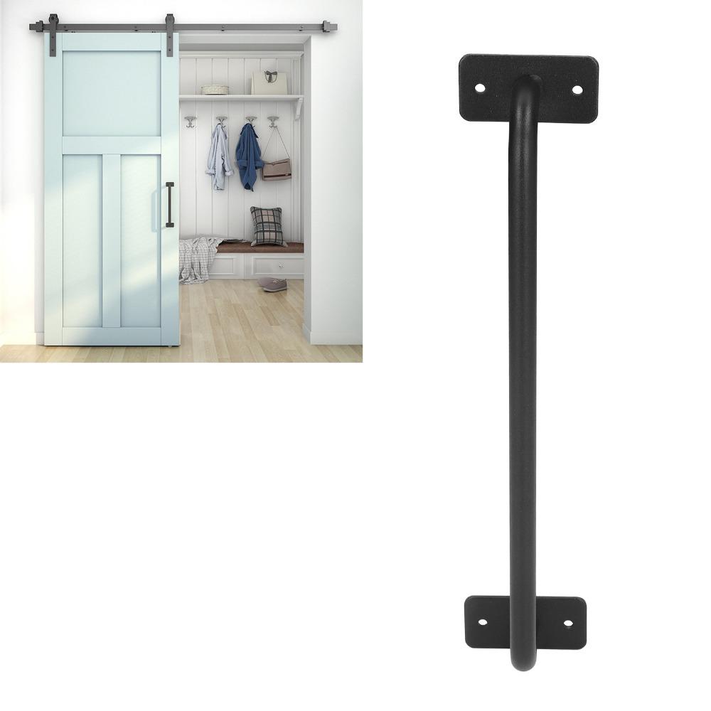 Non-Slip Gate Handle Black Cabinet Pulls Solid Barn Door Handle Garage