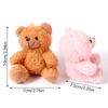 10Cm Cute Cartoon Bear Plush Doll Stuffed Bear Dolls Keychain Bags Pendant For Kids Girls Birthday Gifts