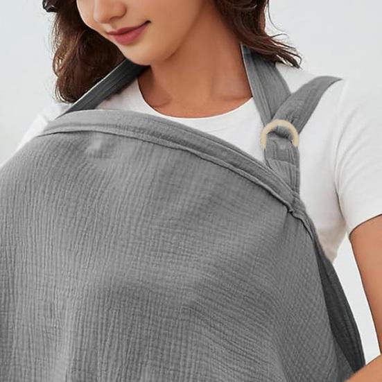 Накидка для кормления грудью Женский плащ для кормления Дышащая ткань Регулируемые ремешки Покрытие на 360 градусов Шаль для кормления