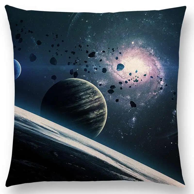 New Mysterious Universe Vast Outer Space Beautiful Planets Amazing Galaxy Dream Stars Cushion Cover Sofa Throw Pillow Case
