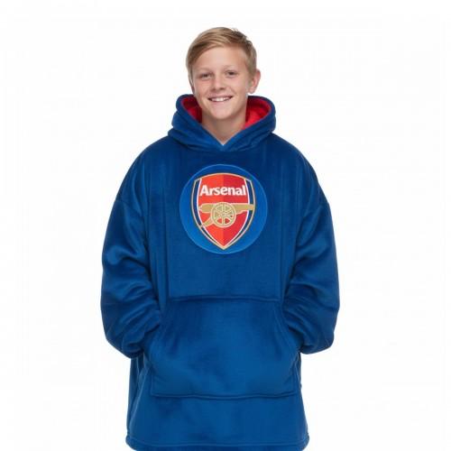 Arsenal FC Childrens/Kids Crest Oversized Blanket Hoodie