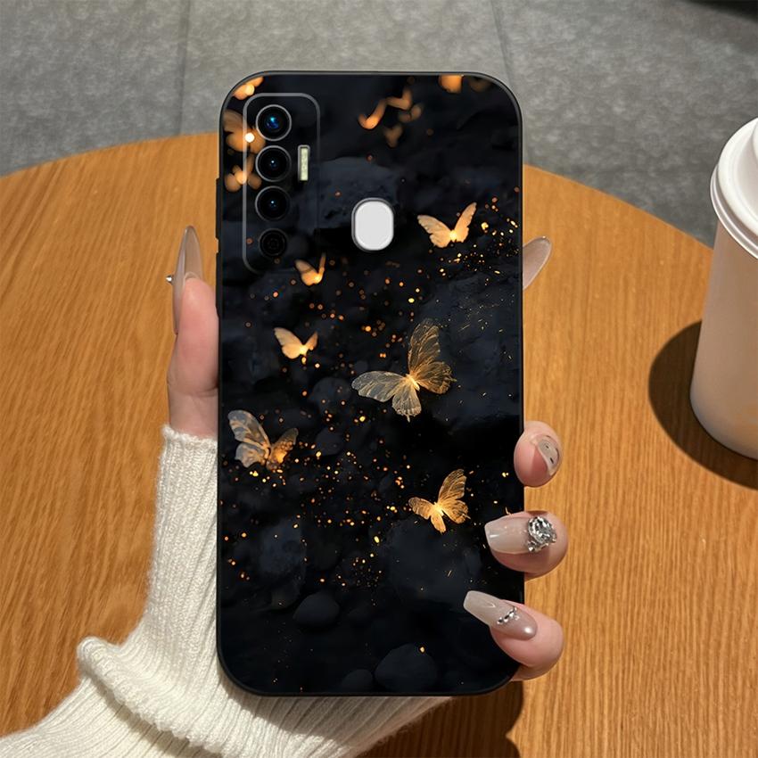 Чехол для телефона Tecno Camon 17 Pro 17P Абстрактные узоры Легкий Мягкий Матовый Силиконовый Корпус Для Tecno Camon 17Pro Бампер