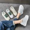 Весна Осень Натуральная Кожа Женские Плоские Туфли на Платформе Бренд Белые Туфли Милые Женские Туфли для Увеличения Роста 8см