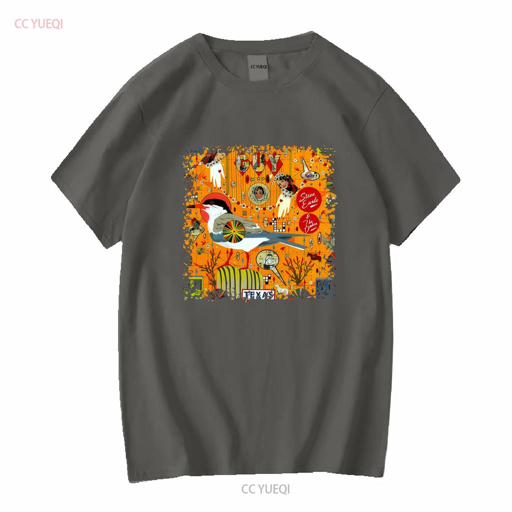 Steve Earle Band T Shirt Mans Fashion Tops Summer Casual vintage Washed fashion Soft designer clothes Stylish Breathable