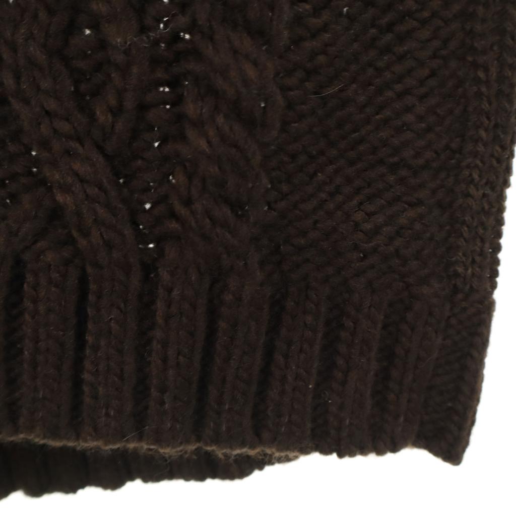 unused BEAMS LIGHTS Long sleeve Cable single rib knitting sweater 38 knit Women Used