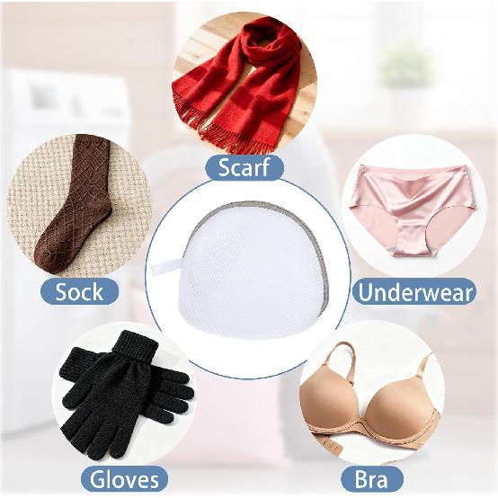 4PCS Bra Washing Bags, Mesh Bra Wash Bag with Zipper Wash Bag for Bras Washing Bags for Laundry Lingerie Bras Washin Protector for Women