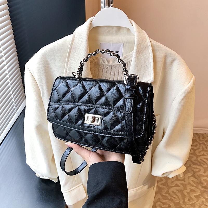 Сумка-цепочка ромбовидной формы, женская новая летняя нишевая на плечо, мессенджер, портативная маленькая квадратная сумка