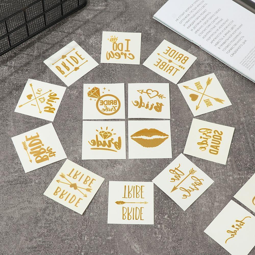 Наклейка для мальчишника, татуировка для невесты, украшение для вечеринки, свадебная команда, временная татуировка