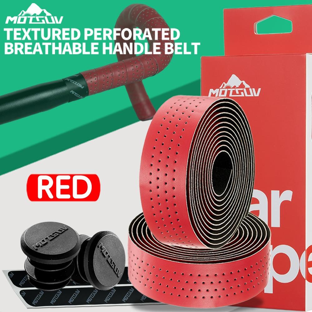 Противоскользящие ремешки для руля велосипеда, дышащие, с 2 заглушками, прочные обмоточные ремешки для руля