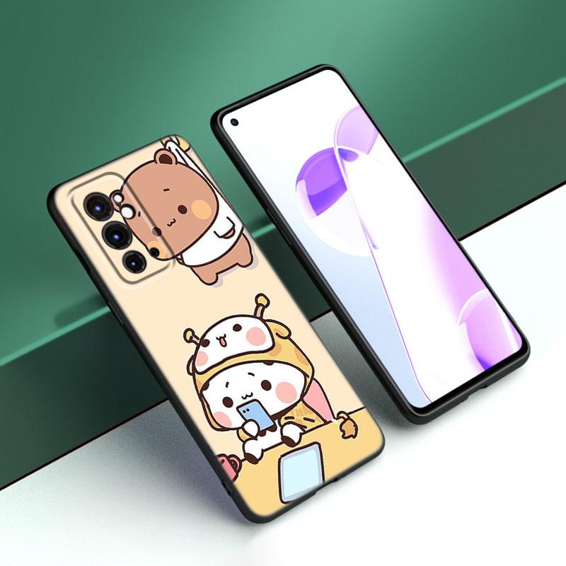 Cute BuBu DuDu Black Silicone Phone Case For OnePlus 9 10 11 12 ACE 2V Pro 9RT 10T 10R Nord CE 2 3 Lite N10 N20 N30 5G