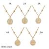 Fashion Girls Clavicle Chain Charm Necklaces Jewelry Temperament Twelve Constellations Coin Pendant Necklace For Women