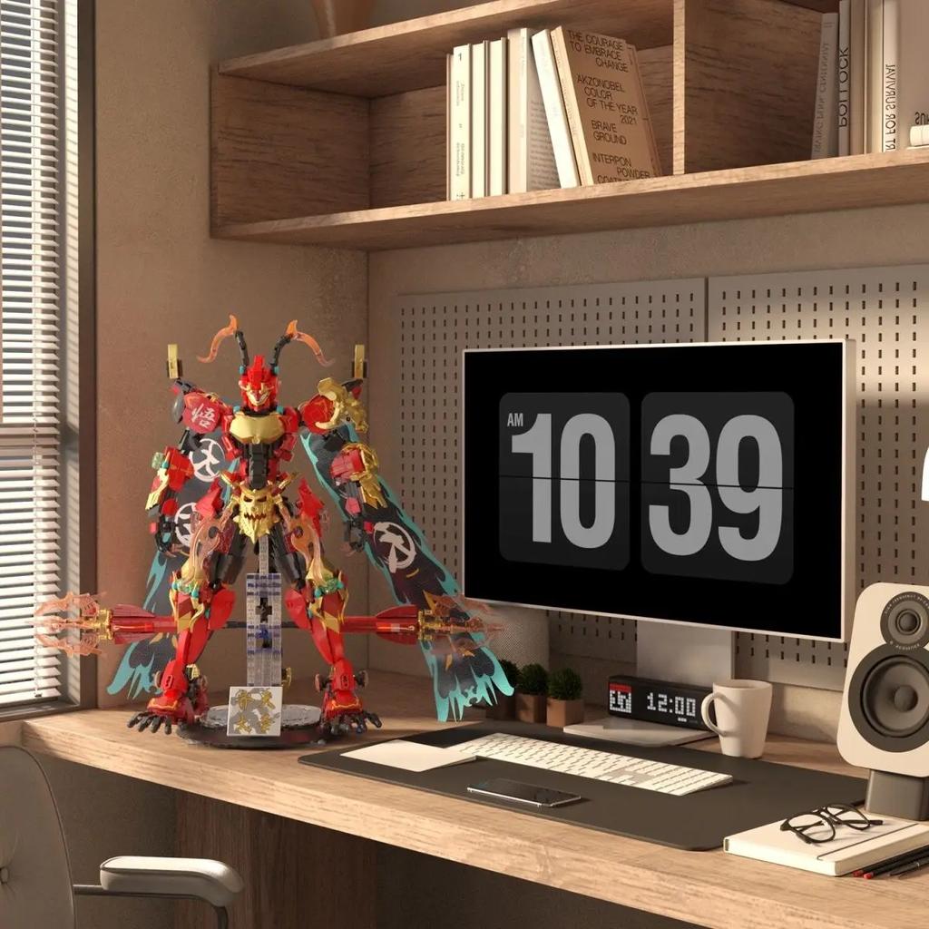 Новая светящаяся фигурка-робот Короля Обезьян, конструктор, развивающие игрушки для детей, подарок мальчику на праздник, модель