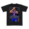 Retro NYC Basketball Graphic T-Shirt, Unisex Oversized Streetwear Style for Fans, Soft Breathable Short Sleeve Top for Summer Game Day