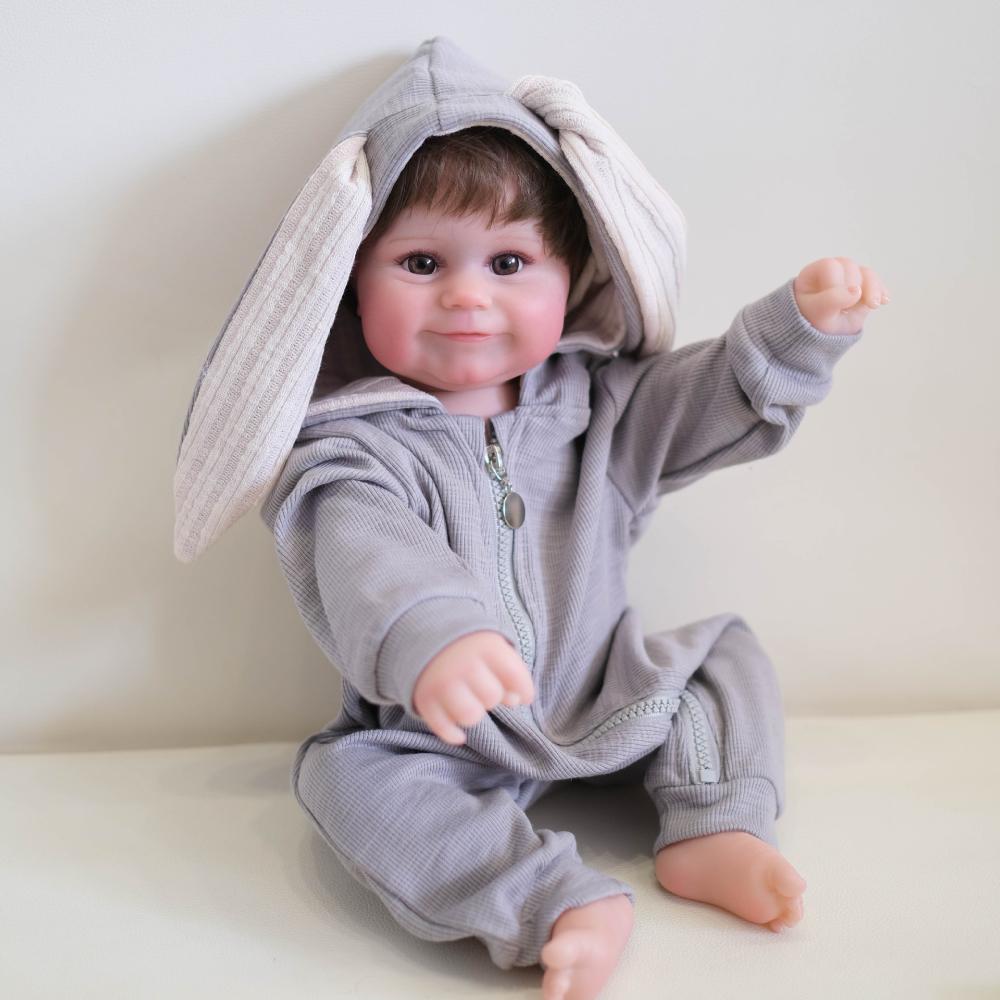 50 см полностью силиконовое тело Reborn Baby Doll Maddie Cute Chubby Водонепроницаемая 20-дюймовая кукла-эмуляция для девочек 3D картина с кожей настоящая, как куклы для маленьких мальчиков для детей