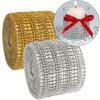 Party Supplies Double-row  Wrap Tape Tulle Mesh Roll Diamond Wedding Ribbon Pyramid