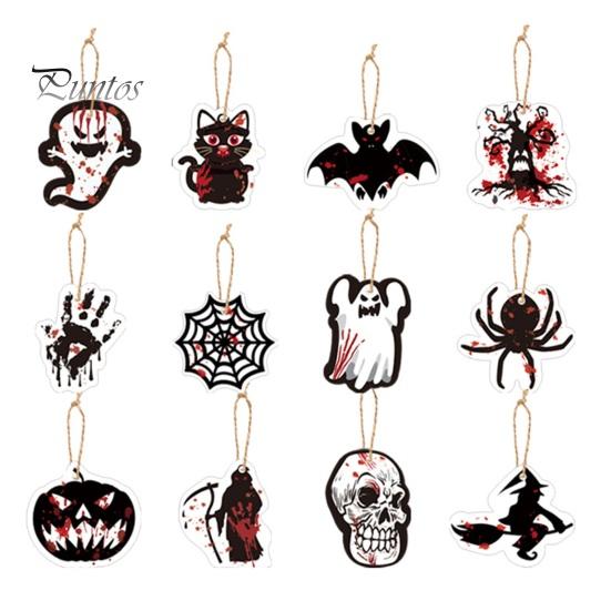 1 комплект подвеска на Хэллоуин, простая установка, подвесные украшения с тыквой и призраком для праздничного украшения дома